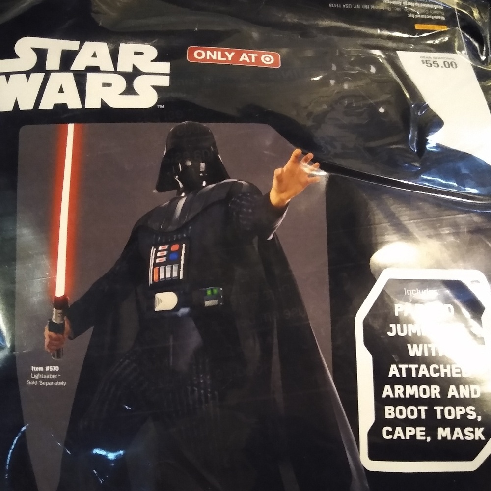 NEW Darth Vader Adult size Small halloween costume